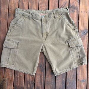 Patagonia Hemp Cargo Shorts- Worn Wear- Size 40 Olive/Khaki